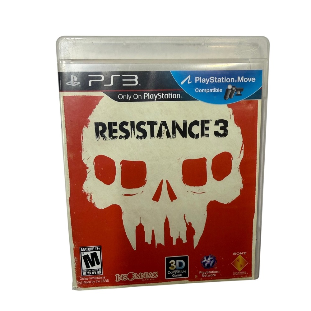 Resistance 3 Sony PlayStation 3 PS3 Game 2011 Insomniac Games 3D Move Compatible